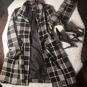 Forever Twenty One Check Coat